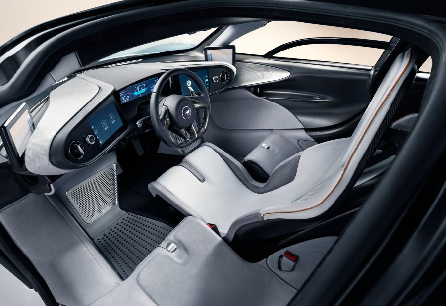 Интерьер McLaren Speedtail 2018 года  (фото 11 из 23)